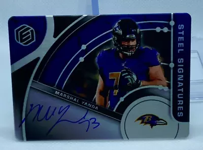 2022 Elements Marshal Yanda Steel Signature On Card Auto /27 🔥 Ravens • $74.99