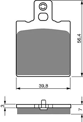 Brake Disc Pads Rear R/H Goldfren For 1999 Bimota YB9 SRi (600cc) • $17.62