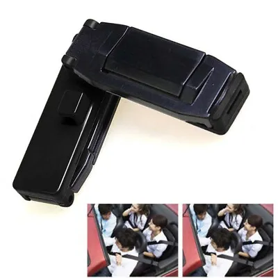 1 Pair Auto Car Seat Belt Safety Stopper Buckle Improves Comfort  Adjuster Clips • £3.34
