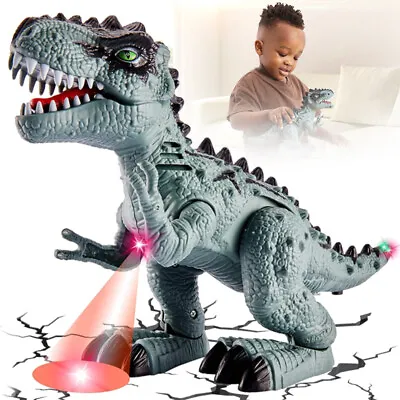 Kids Dinosaur Toys T-Rex Toy Electric Walking Dinosaur Toy Roaring Dinosaur Gift • £9.79