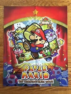 Paper Mario Thousand-Year Door/Origami King Poster Nintendo Officially Licensed • $24.74