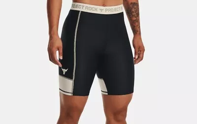 Under Armour Women's Project Rock HeatGear Bike Shorts New Small Compression • $20