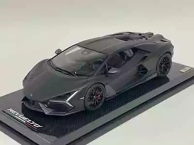 1/18 MR Collection Lamborghini Revuelto In Matte Black On  Carbon Base LAMBO058F • $649.95