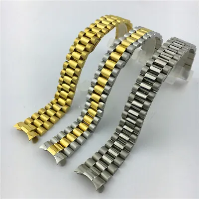 High Quality Stainless Steel Solid Watch Band Straps Mens Metal 20mm Fit Rolex • £18.88