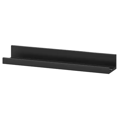 IKEA Mosslanda Picture Ledge Black Shelf Floating  55 Cm • £13.99