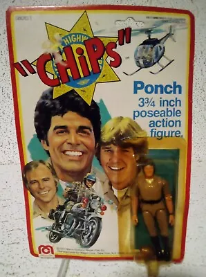 MEGO CHIPS 3.75 PONCH Figure. DAMAGED CARD! SEALED. PLEASE READ. MOC. • $95