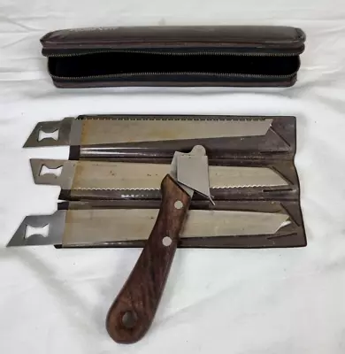 Vintage Kershaw Camp Kit 3 Blade Survival Knife Set KAI Cutlery Japan • $65