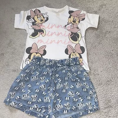 Girls Minnie Mouse Outfit 5-6 • £2