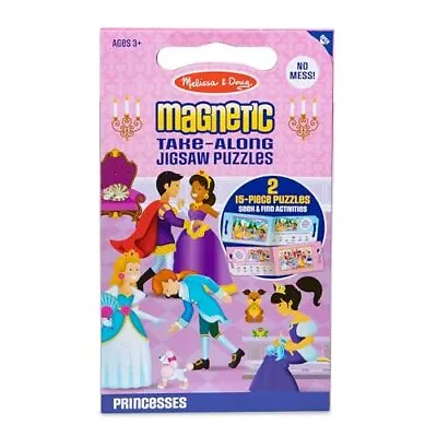 Melissa & Doug Take-Along Magnetic Jigsaw Puzzles Travel Toy Princesses 1 E... • $7.64