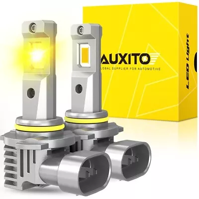 Pair H10 LED Fog Driving Light Bulbs Kit 9145 9140 3000K Yellow Super Bright NEW • $27.99