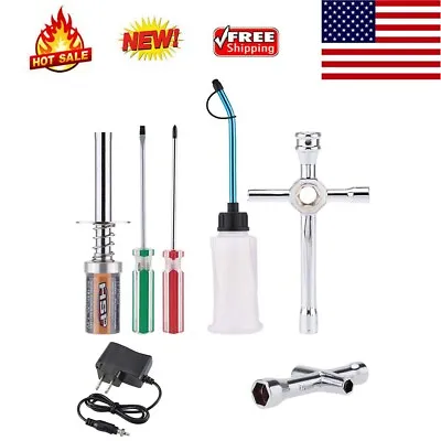 Nitro Starter Glow Plug Igniter Charger Tools Combo For 1/8 1/10 RC Car Truck US • $18.52