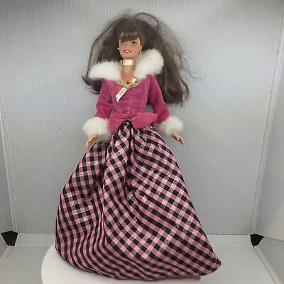 Barbie WINTER RHAPSODY Brunette 1996 Special Edition Avon Doll • $14.95
