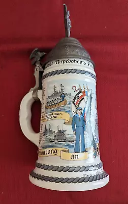 Vintage Regimental MUNCHEN Germany 1907-1910 GERMAN LITHOPHANE Stein-Munich • $59.99