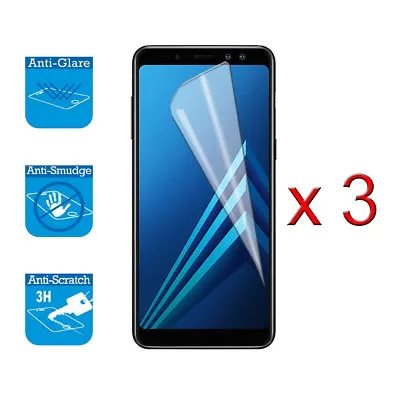 For Samsung Galaxy A8 2018 A530F Screen Protector Cover Guard LCD Film Foil X 3 • £2.20