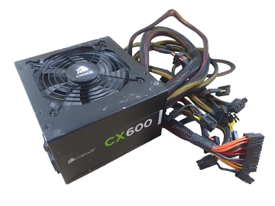 £48.99 • Buy Corsair CX600 75-001668 600W 20+4 Pin ATX PSU Power Supply