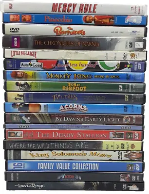 Lot Kid Children Family DVD Movies Spy Kids 3-D Tall Tales Monkey King Pinocchio • $12.95