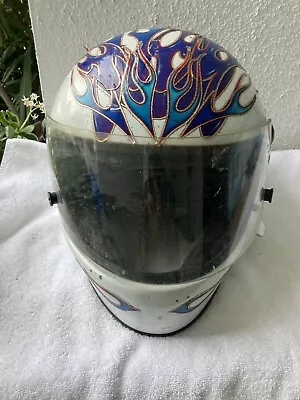 Vintage Simpson Motorcycle Helmet Size 7 1/8 57 CM • $69.99