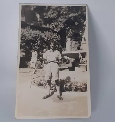 1943 Rppc Wwii Militaria Photo Memorabilia~royal Air Force War Hero On Leave • £15.99