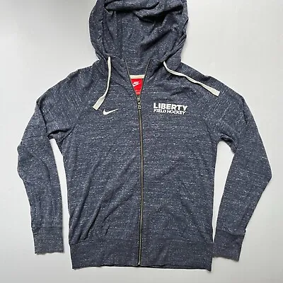 Liberty University Field Hockey Nike Full Zip Jacket Womens Medium Blue Full Zip • $21.95