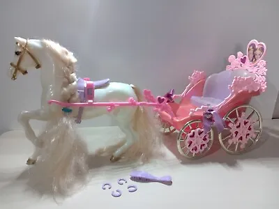 Barbie As Rapunzel  Horse And Carriage 2002 • $79