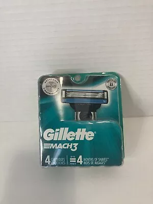 Gillette Mach3 Refill Cartridge Razor Blades For Mach 3 4 Count - 1 Pack- New • $11
