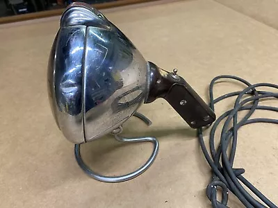 Vintage CHROME UNITY 120V TROUBLE LIGHT PISTOL GRIP ￼Service Station ￼work Lamp • $39.99