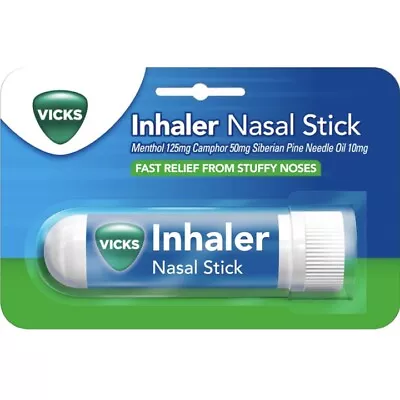 Vicks Inhaler Nasal Stick - Fast Relief From Stuffy Blocked Nose -FREE NEXT DAY✅ • £3.49