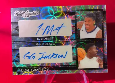 2024 Leaf Multi Graphics JA MORANT GG JACKSON AUTOS 2/3 • $53