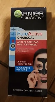 Garnier Pure Active Charcoal Anti Blackhead Peel Off Mask 50ml New Free P&P  • £9.99