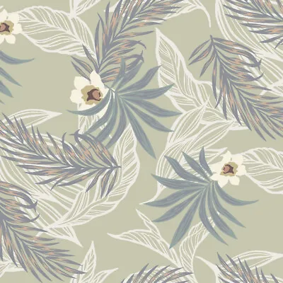 Leaf Pattern Printed On Poly Moroccan Fabric - Style P-3033-754 • $6.57