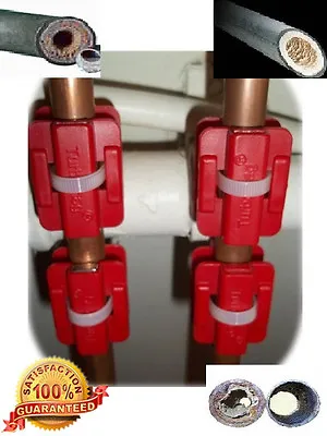 4 X Magnetic Descaler/ Limescale Remover/ Water Conditioner/ Water SOFTENER(RED) • £38