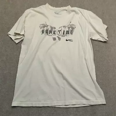 Nike Shirt Adult Large Football Game Time White Short Sleeve Crew Neck • $5.86