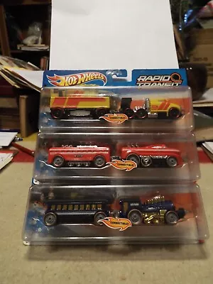 Hot Wheels 2010 Mattel Rapid Transit Trains Series. Lot Of Three • $40