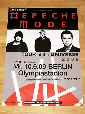 Depeche Mode 2009 Berlin Concert Poster Olympic Stadium   Tour The Universe   • $34.34