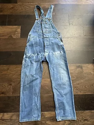 Vintage Men’s 70s Big Smith Denim Overalls Made In USA • $9.99