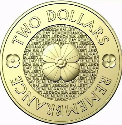 $4.95 • Buy 🔥🔥🔥 Australian Two Dollar $2 Coin - 2012 - Remembrance Day Gold Poppy Circ
