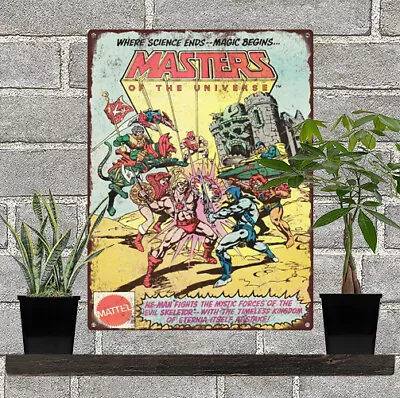 1981 He-Man Masters Of The Universe MOTU Skeletor Metal Sign Repro 9x12  60468 • $24.95