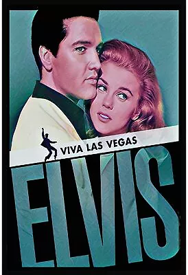 Elvis Viva Las Vegas Metal Signs Vintage Wall Poster Garage Kitchen Office Film • £4.75