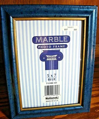 'Marble' TARGET Teal Blue Photo Frame For 5  X 7  Picture~Easel~Made In USA  612 • $8.09