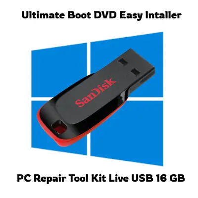 Ultimate Computer Repair Data Password Virus Recovery System Rescue USB Live • $12.99