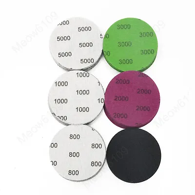 3in Sanding Discs 800-5000 Grit For Drill Wet Dry Hook Loop Sandpaper Pads X102 • $19.69