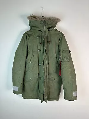 Alpha Industries MIL/A-37920 Extreme Cold  Weather Parka Jacket Mens M • $48.88