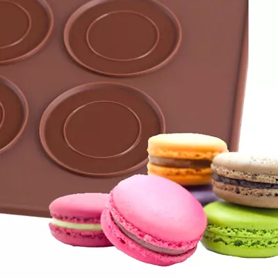 30 Cavity Silicone Pastry Cake Macaron Macaroon Oven Baking Mould Sheet Map9 • $4.90