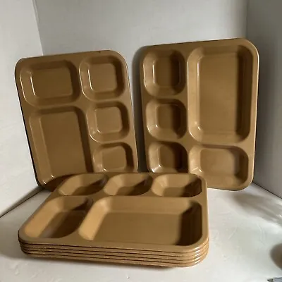 7 Halsey Melamine 1979 U.S. Military Divided Mess Dinner Camping RV Food Tray • $79