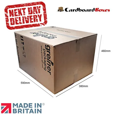 20x Large Cardboard House Moving Boxes - Removal Packing Box - 23.5 X 19 X 15  • £22.99