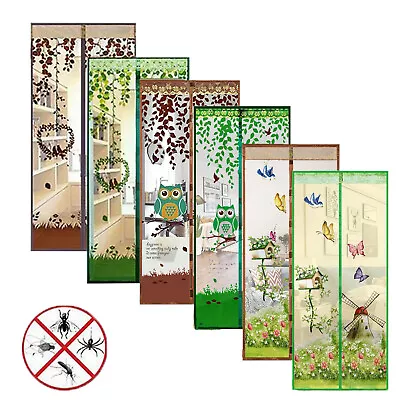 Magic Door Screen Magnetic Mesh Net Anti Mosquito Insect Fly Bug Guard Curtain • £5.69