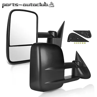 Left+Right For 99-07 Silverado Sierra Extend Telescoping Side Manual Tow Mirrors • $58.89