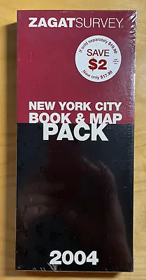 *SEALED* 2004 Zagat New York City Book & Map Pack Restaurants By Zagat Survey • $14.95