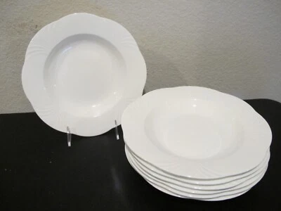 £78.26 • Buy Set (7) Villeroy & Boch Arco Weiss Large Rim Soup Bowls