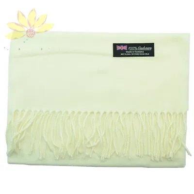  Men Women Unisex 100% Cashmere Scarf Wrap Pure Solid Color Wool Soft Scotland • $7.99